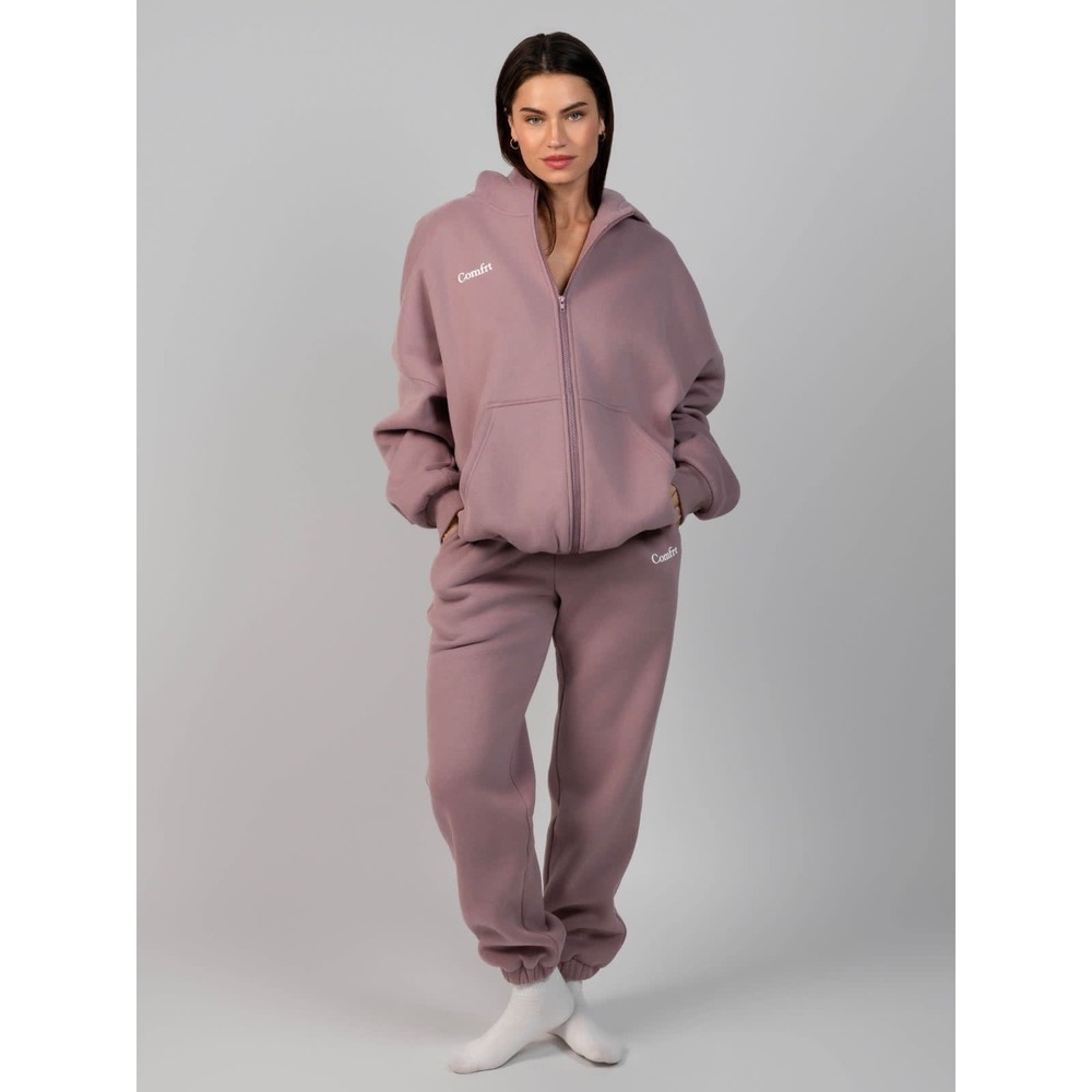Comfrt Cloud Zip Up Hoodie and Sweatpants Set Limited Edition Orchid Unisex S